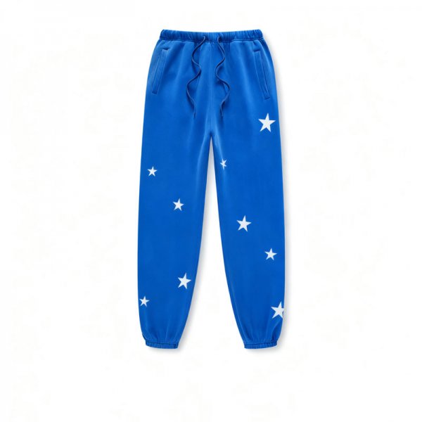 Women's Blue Star Print Relaxed-Fit Sweatpants